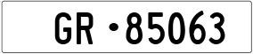 Trailer License Plate